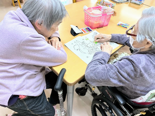 施設での生活風景