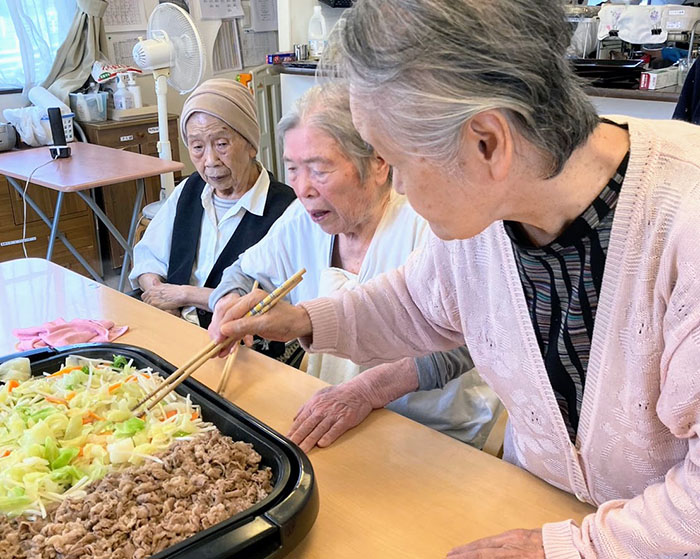 施設での生活風景